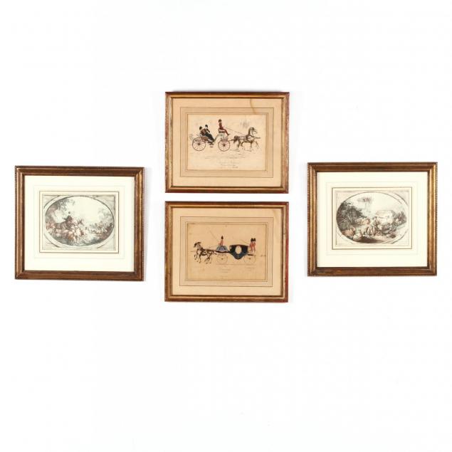 two-pairs-of-framed-french-prints