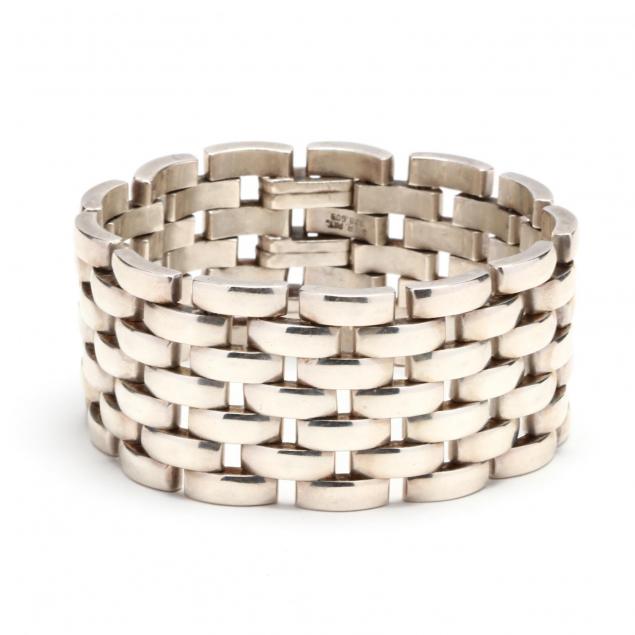 sterling-silver-brick-link-bracelet