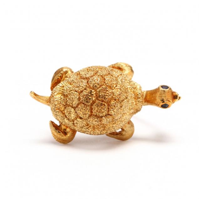 18kt-gold-and-sapphire-turtle-brooch-tiffany-co
