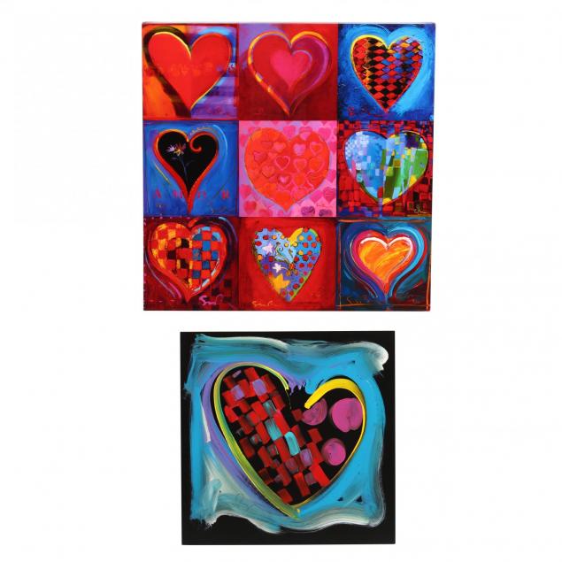 simon-bull-english-american-b-1958-two-works-featuring-hearts