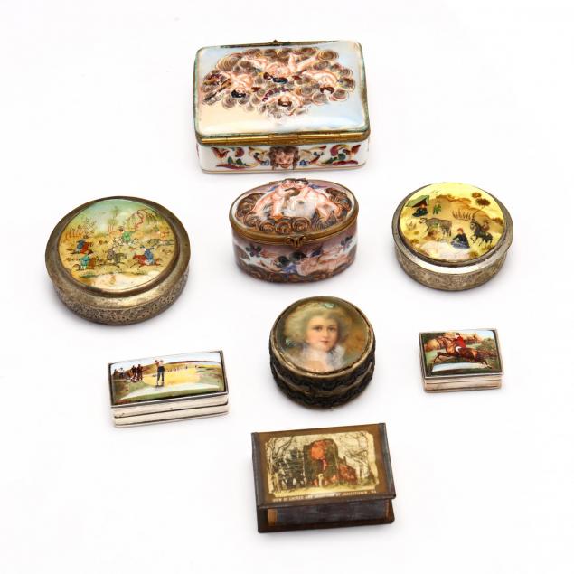 a-vintage-snuff-group-with-porcelain