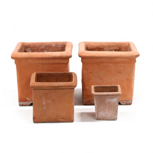 four-italian-square-terra-cotta-jardinieres