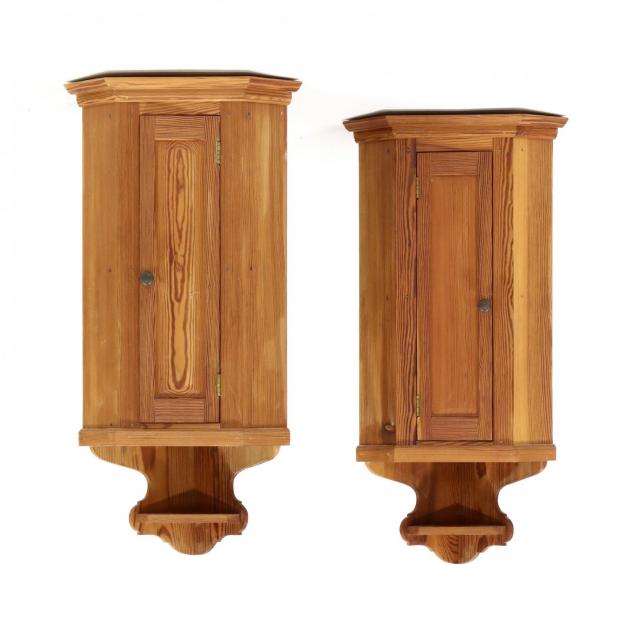 pair-of-bench-made-yellow-pine-hanging-corner-cabinets