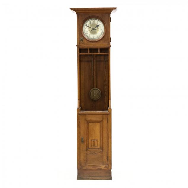 arts-and-crafts-oak-tall-case-clock