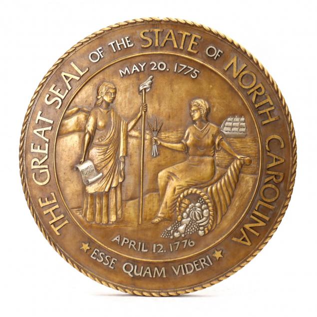 large-gilt-composition-plaque-of-the-great-seal-of-north-carolina