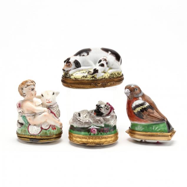 four-porcelain-and-metal-mounted-snuff-boxes