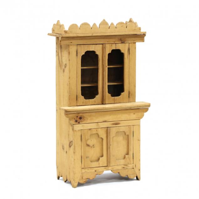 antique-folky-child-s-stepback-cupboard