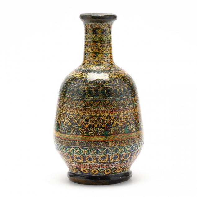 indo-persian-decorative-ceramic-bottle