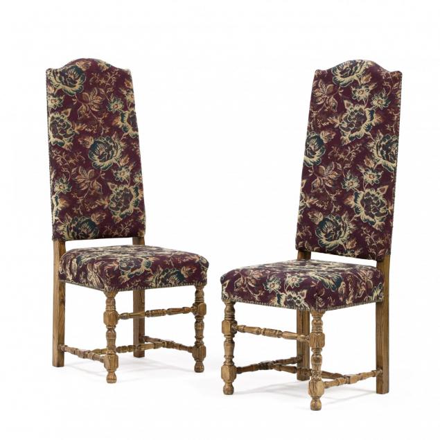 pair-of-william-and-mary-style-upholstered-hall-chairs