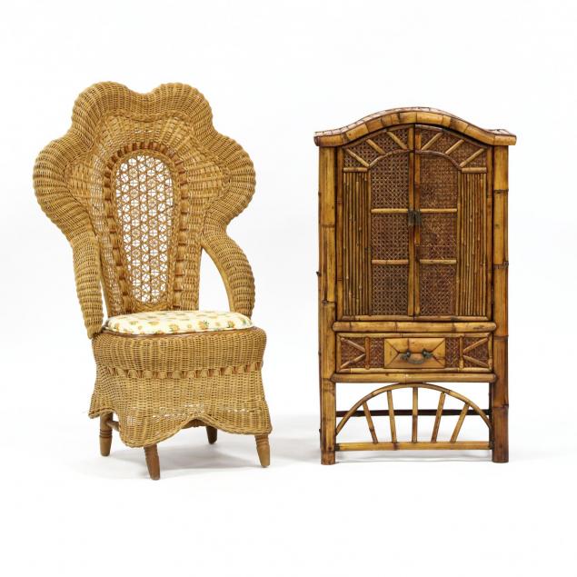 wicker-chair-and-cabinet