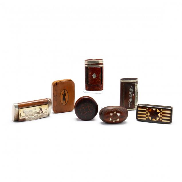 seven-antique-snuff-boxes-with-inlay