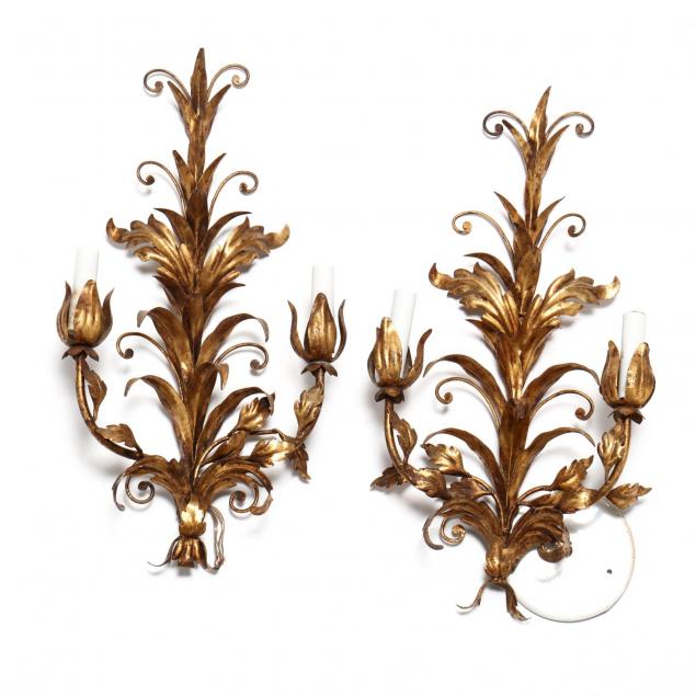 pair-of-italian-gilt-metal-sconces