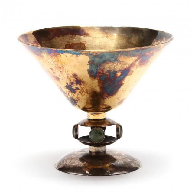 philip-paval-sterling-silver-and-silver-gilt-pedestal-bowl