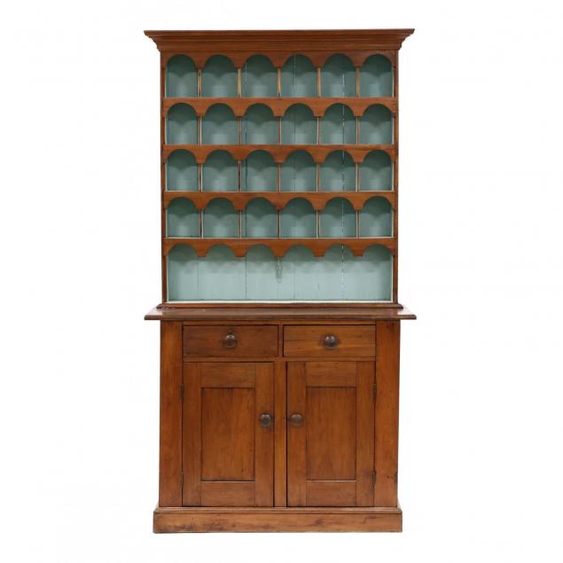 antique-american-stepback-display-cabinet