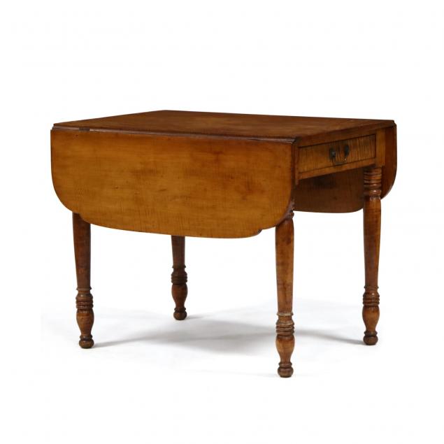 new-england-sheraton-tiger-maple-breakfast-table