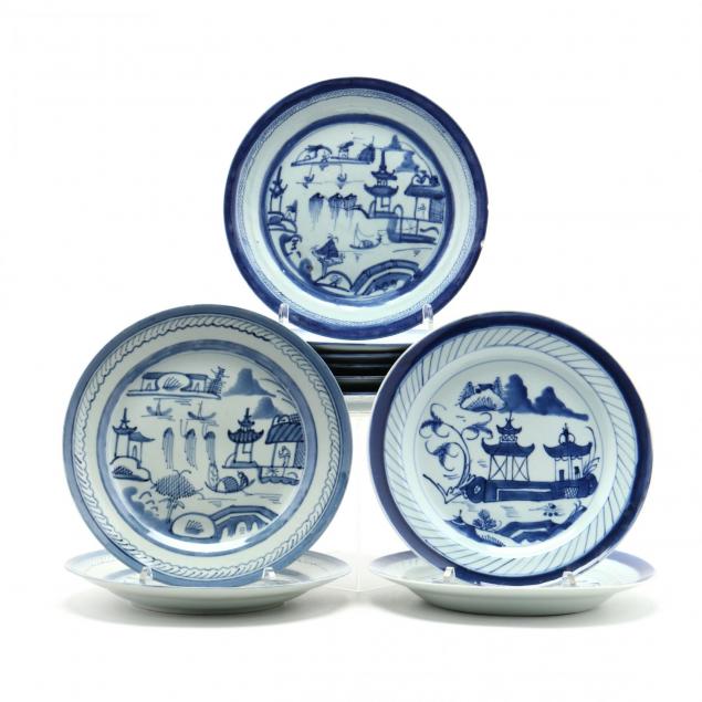 an-assembled-set-of-ten-chinese-blue-canton-porcelain-plates