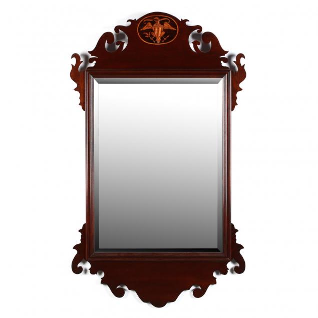 chippendale-style-inlaid-mirror