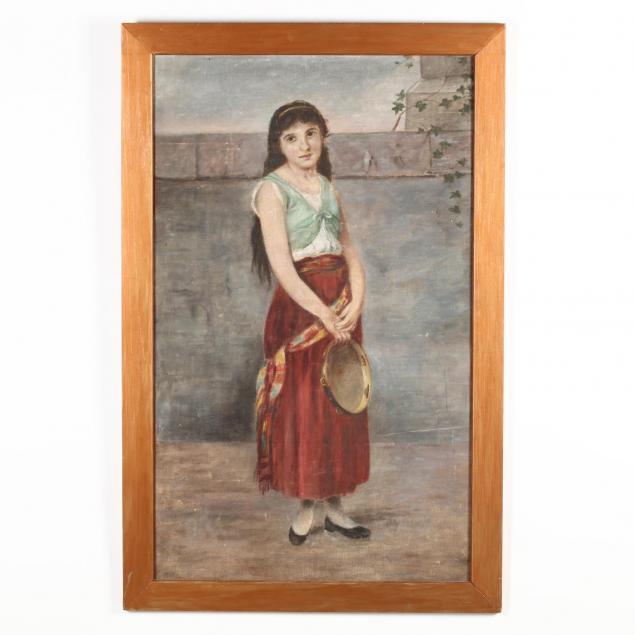 an-antique-painting-of-a-young-gypsy