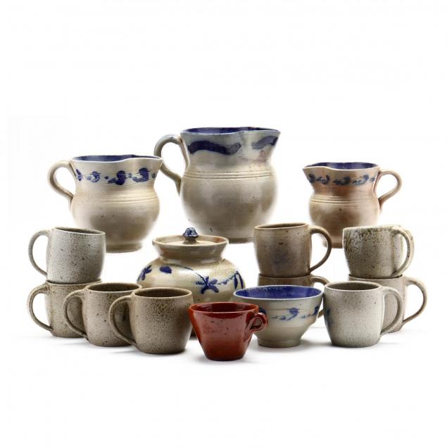 an-assortment-of-jugtown-pottery