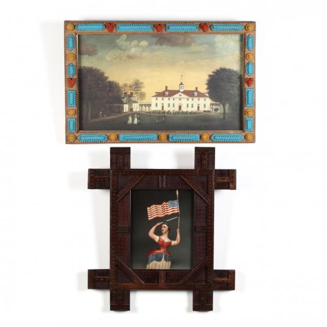 two-tramp-art-style-frames-with-prints