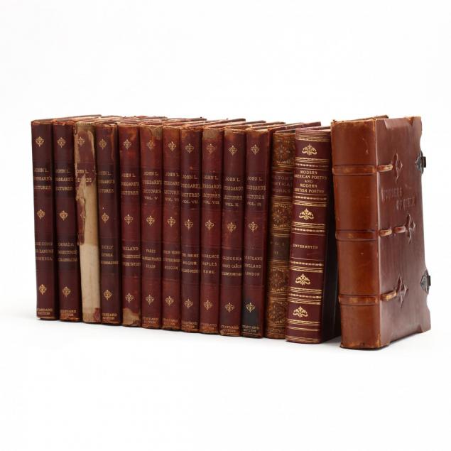 an-assortment-of-leather-bound-books