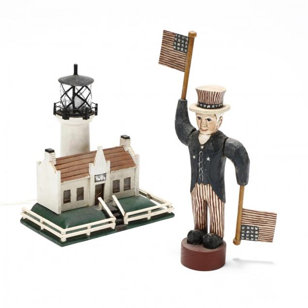 folk-art-light-house-lamp-and-uncle-sam