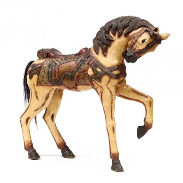 vintage-carved-and-painted-wood-carousel-style-horse