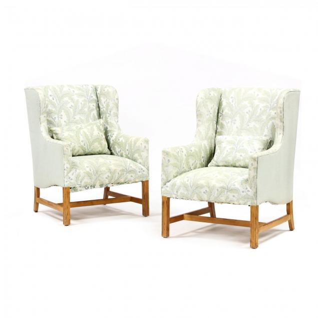 pair-of-custom-chippendale-style-wing-back-chairs