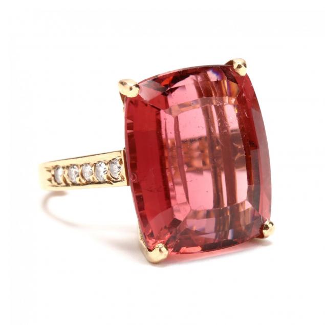 18kt-gold-pink-tourmaline-and-diamond-ring
