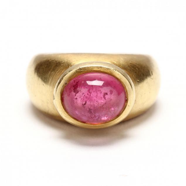 18kt-gold-and-pink-tourmaline-ring