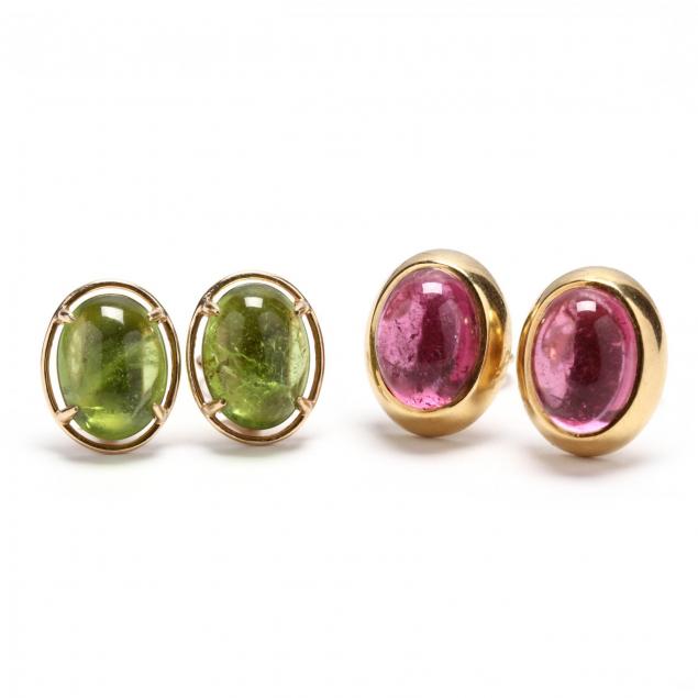two-pairs-gold-and-gem-set-ear-clips-gump-s