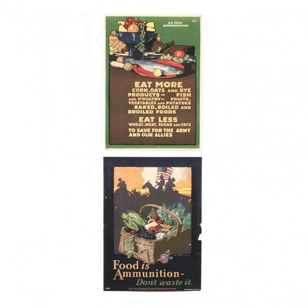 two-vintage-wwi-food-administration-posters