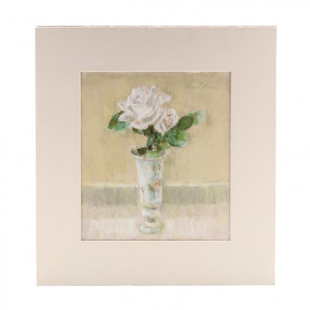 hobson-pittman-nc-pa-1899-1972-i-white-roses-in-a-vase-i