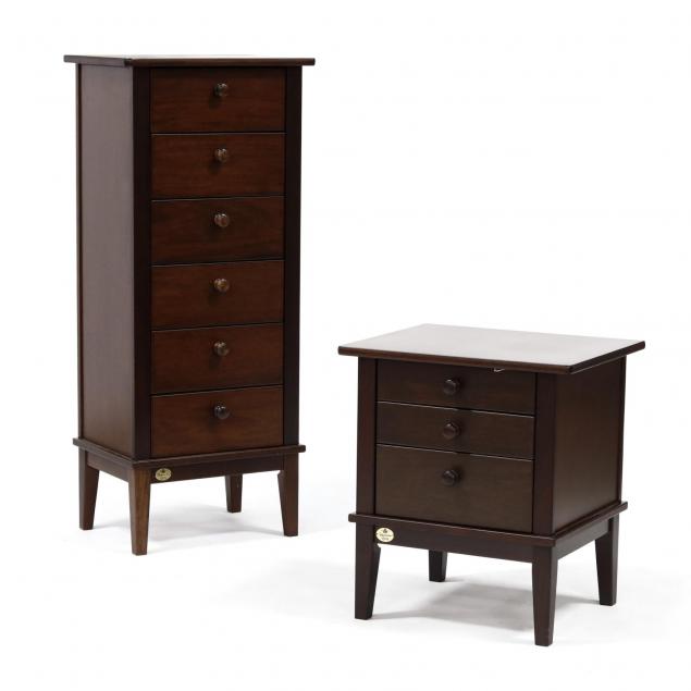 contemporary-mahogany-lingerie-chest-and-night-stand