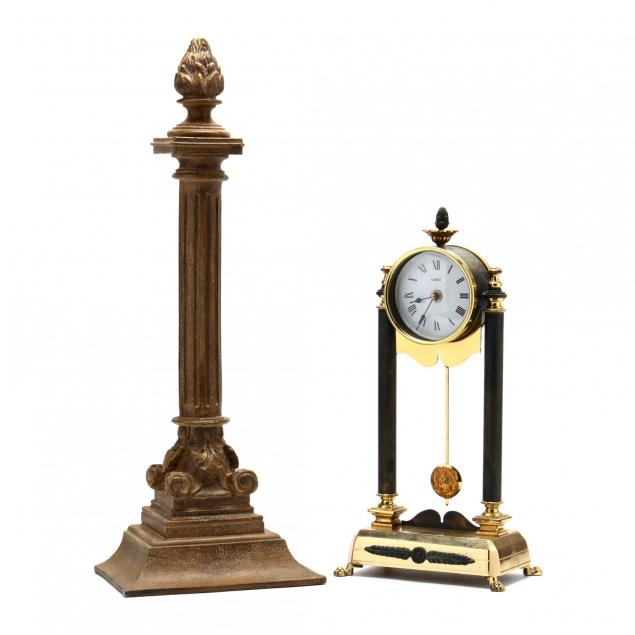 classical-style-bracket-clock-and-shelf