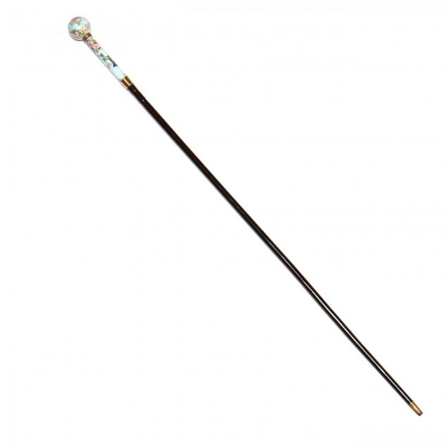 a-continental-porcelain-handled-cane