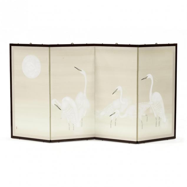 a-four-panel-asian-folding-screen