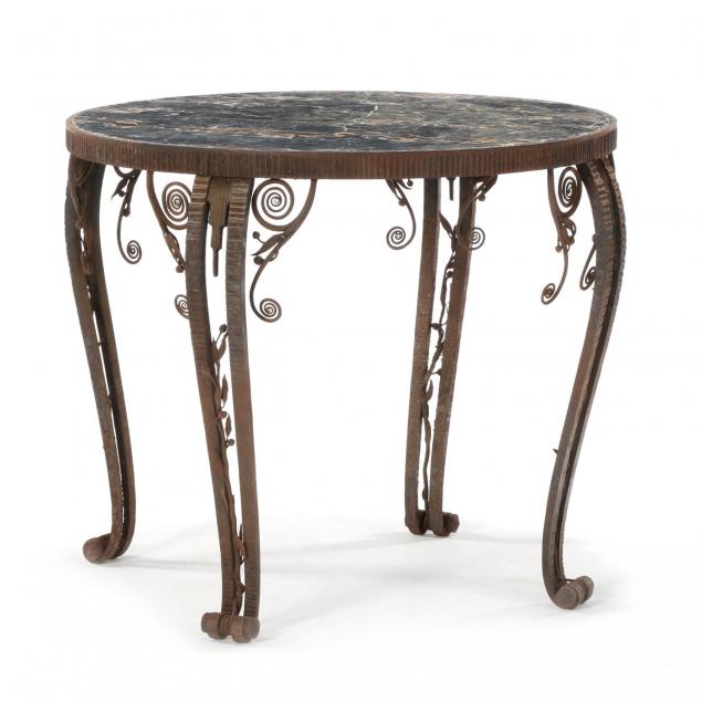 manner-of-edgar-brandt-art-deco-iron-and-marble-table