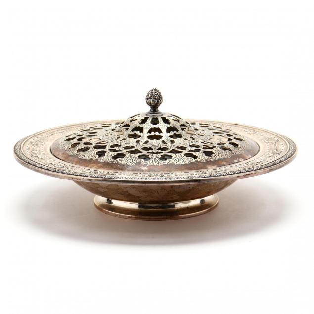 a-sterling-silver-centerpiece-with-silverplate-flower-frog
