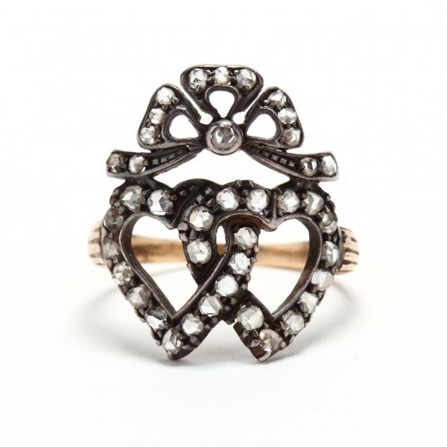 an-antique-silver-topped-gold-and-diamond-ring