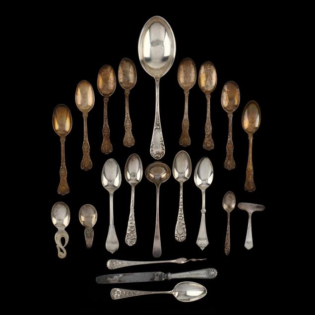 a-group-of-sterling-silver-flatware