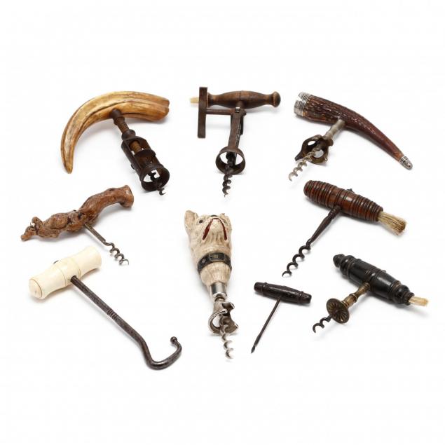 group-of-antique-cork-screws