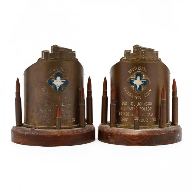 immediate-post-wwii-trench-art-allied-bookends