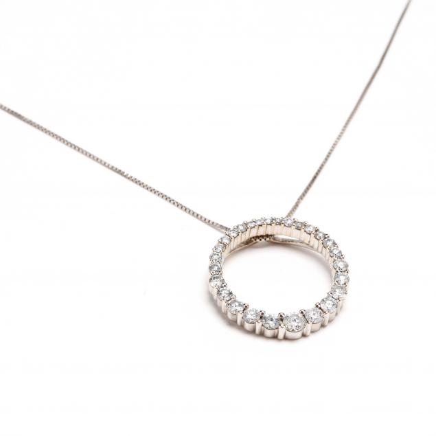 14KT White Gold Pendant Necklace (Lot 2147 - Estate Jewelry ...