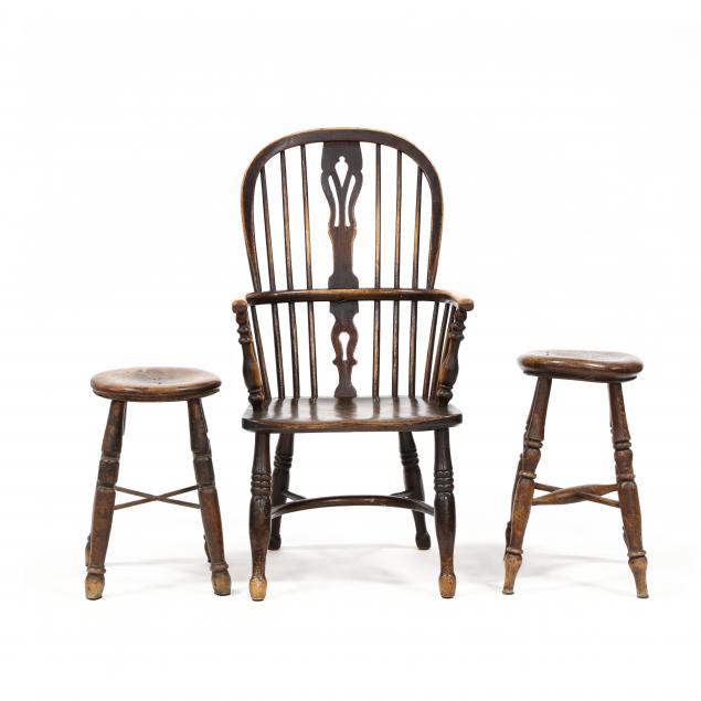 welsh-windsor-chair-and-stools