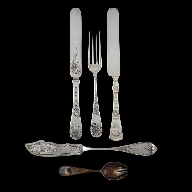 five-sterling-silver-flatware-pieces