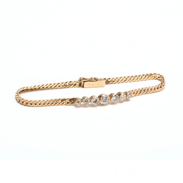 14kt-gold-and-seven-stone-diamond-bracelet