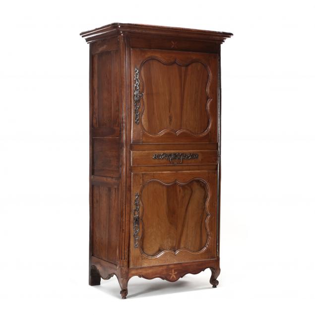 french-provincial-style-inlaid-walnut-linen-press