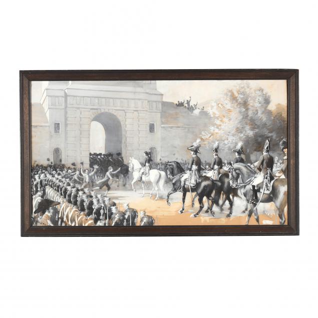 bror-thure-de-thulstrup-sweden-ny-1848-1930-french-military-parade
