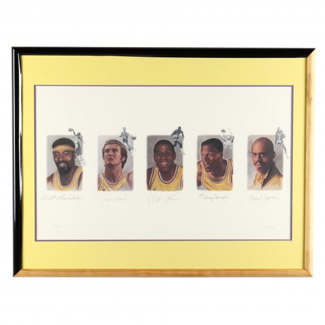 los-angles-lakers-legends-autographed-limited-edition-lithograph